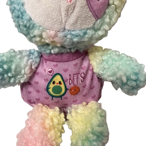Pikmi Pops BFFS Pajama Llama 10” Rainbow Avacado Plush Toy Animal - Picture 3 of 5